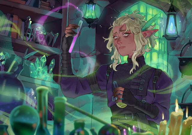 Character Illustration - Potions Master